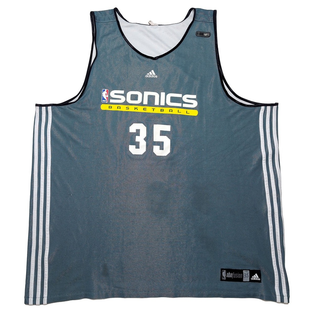 ADIDAS Kevin Durant Seattle SuperSonics Practice Jersey NBA Fusion Game Worn 3XL